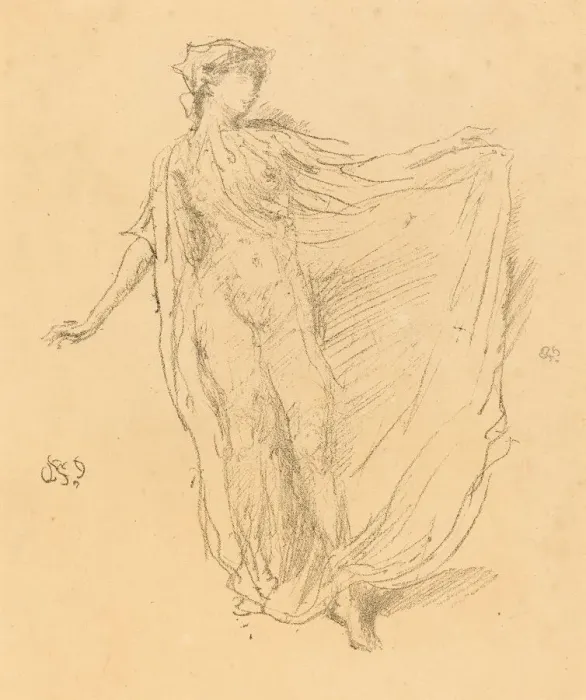 Framed Print : The Dancing Girl, 1889. Creator: James Abbott McNeill Whistler Framed Print : The Dancing Girl, 1889. Creator: James Abbott McNeill Whistler