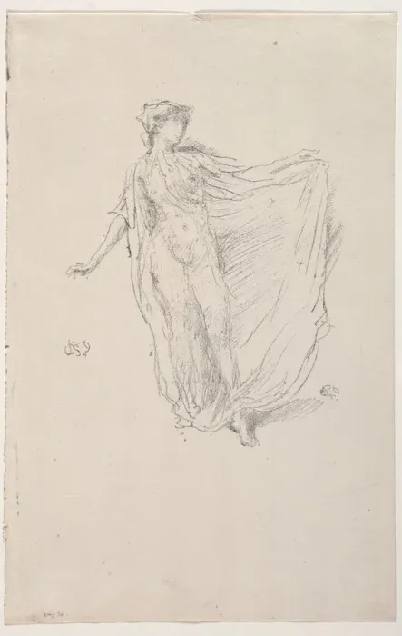 Framed Print : The Dancing Girl, 1890. Creator: James McNeill Whistler (American, 1834-1903) Framed Print : The Dancing Girl, 1890. Creator: James McNeill Whistler (American, 1834-1903)