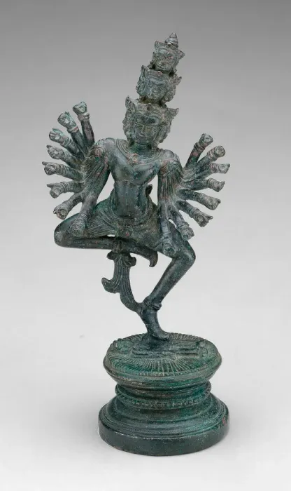 Framed Print : Dancing Hevajra (Ardhaparyanka), Angkor period, 12th / 13th century. Creator: Unknown Framed Print : Dancing Hevajra (Ardhaparyanka), Angkor period, 12th / 13th century. Creator: Unknown