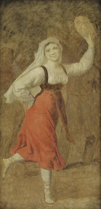 Framed Print : A Dancing Italian Girl, 1813-1816. Creator: CW Eckersberg Framed Print : A Dancing Italian Girl, 1813-1816. Creator: CW Eckersberg