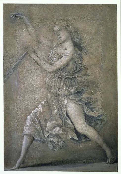Framed Print : Dancing Muse, 1496-1498. Creator: Mantegna, Andrea (1431-1506) Framed Print : Dancing Muse, 1496-1498. Creator: Mantegna, Andrea (1431-1506)