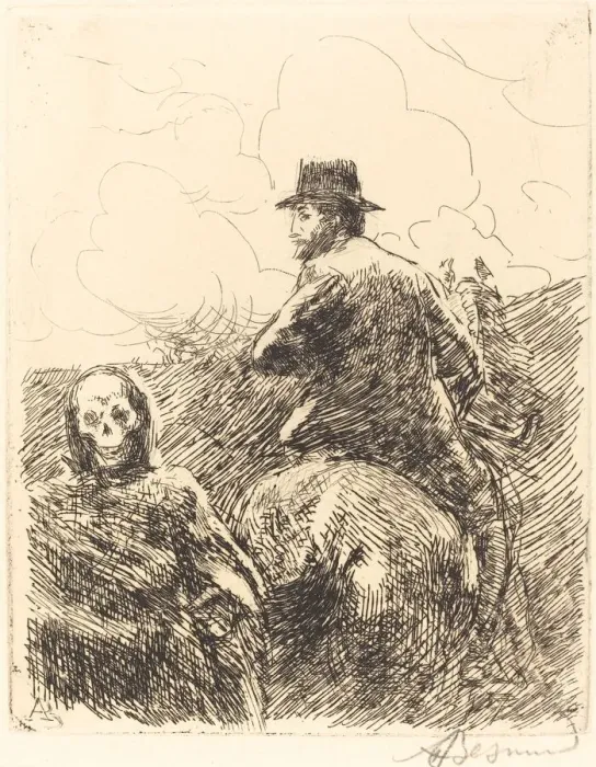 Framed Print : Danger Passed (Danger passe), 1900. Creator: Paul Albert Besnard Framed Print : Danger Passed (Danger passe), 1900. Creator: Paul Albert Besnard
