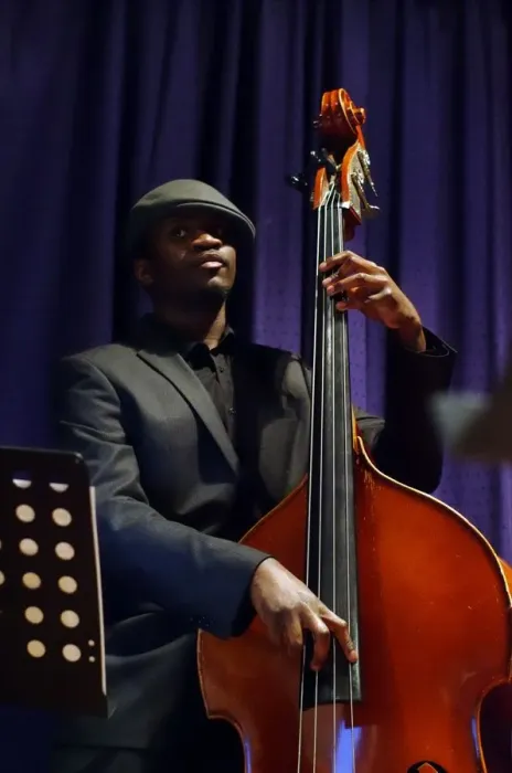 Framed Print : Daniel Casimir, bassist, Watermill Jazz Club, Dorking, Surrey, 2013. Artist: Brian O Connor Framed Print : Daniel Casimir, bassist, Watermill Jazz Club, Dorking, Surrey, 2013. Artist: Brian O Connor