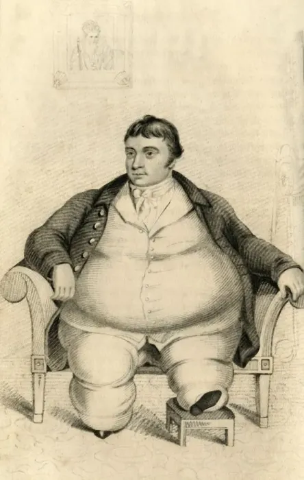 Framed Print : Daniel Lambert, of Surprising Corpulency, 1821. Creator: R Cooper