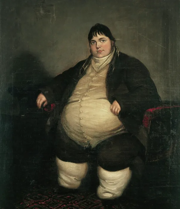 Framed Print : Daniel Lambert, weighing almost forty stone, between 1800 and 1899. Creator: Unknown
