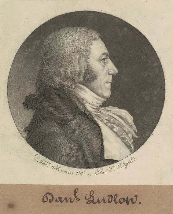 Framed Print : Daniel Ludlow, 1798. Creator: Charles Balthazar Julien Fevret de Saint-Memin Framed Print : Daniel Ludlow, 1798. Creator: Charles Balthazar Julien Fevret de Saint-Memin