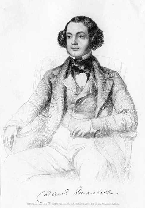 Framed Print : Daniel Maclise (1806-1870), Irish artist, 19th century. Artist: J Smyth Framed Print : Daniel Maclise (1806-1870), Irish artist, 19th century. Artist: J Smyth