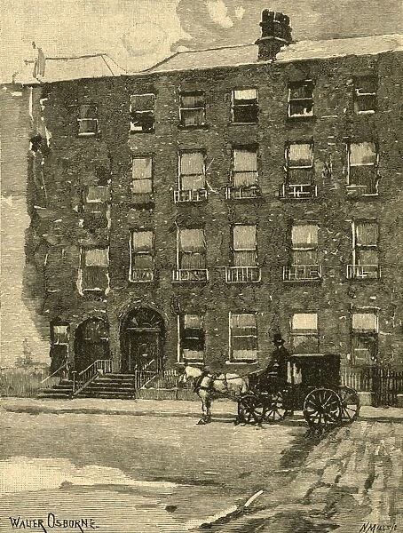 Daniel O Connells house in Merrion Square, Dublin, Ireland, c1890