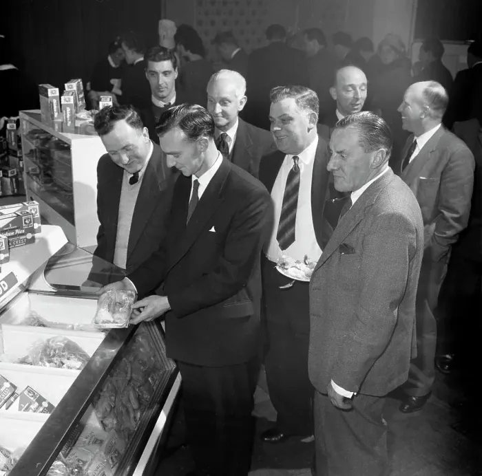 Framed Print : Danish Bacon Company exhibition day, Wilsic, near Doncaster, South Yorkshire, 1961 Framed Print : Danish Bacon Company exhibition day, Wilsic, near Doncaster, South Yorkshire, 1961