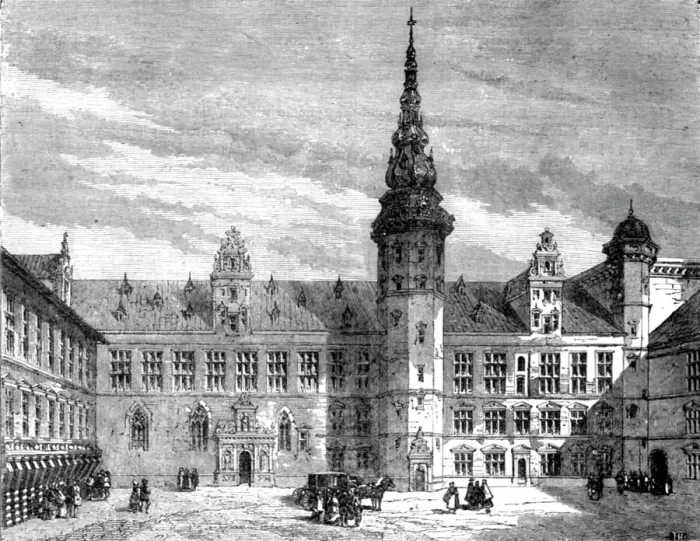 Framed Print : Danish Chateau; From Stockholm to Copenhagen, 1875. Creator: Unknown Framed Print : Danish Chateau; From Stockholm to Copenhagen, 1875. Creator: Unknown
