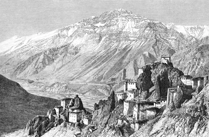 Framed Print : Dankar, Lahul and Spiti, India, 1895. Artist: Armand Kohl Framed Print : Dankar, Lahul and Spiti, India, 1895. Artist: Armand Kohl