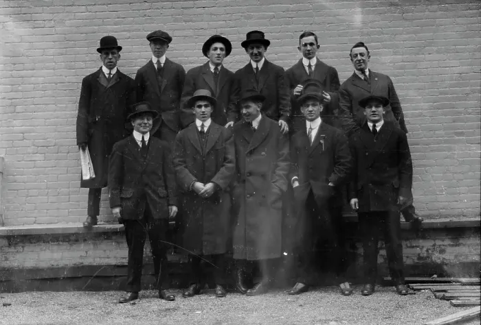 Framed Print : Danny Morgan's fighters, between c1910 and c1915. Creator: Bain News Service Framed Print : Danny Morgan's fighters, between c1910 and c1915. Creator: Bain News Service