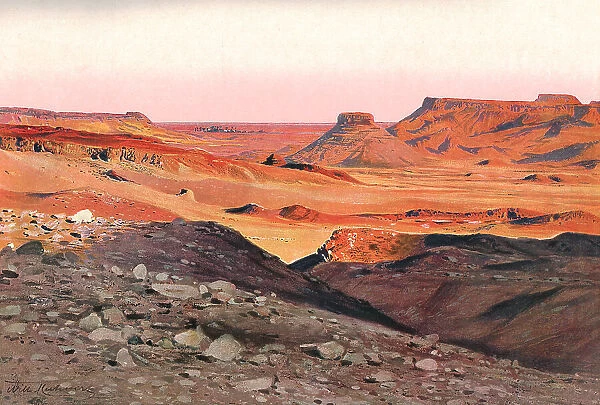 Dans le desert de Libye; Le Nord-Est Africain, 1914. Creator: Unknown