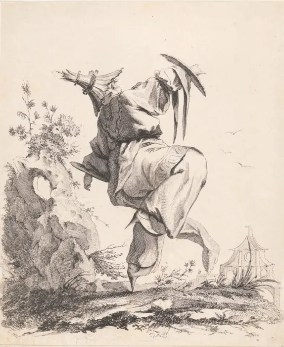 Framed Print : Danseur Chinois, 1720-70. Creator: Unknown Framed Print : Danseur Chinois, 1720-70. Creator: Unknown
