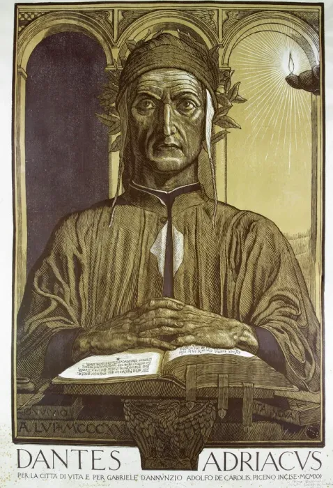 Framed Print : Dante Adriacus, 1920 Framed Print : Dante Adriacus, 1920