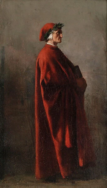 Dante Alighieri (1265-1321). Creator: Meissonier, Ernest Jean Louis (1815-1891)