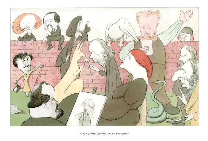 Framed Print : Dante Gabriel Rossetti, in his back garden, 1904. Artist: Max Beerbohm Framed Print : Dante Gabriel Rossetti, in his back garden, 1904. Artist: Max Beerbohm