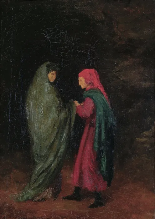 Framed Print : Dante and Virgil at the entrance to Hell, 1857-1858. Creator: Degas, Edgar (1834-1917) Framed Print : Dante and Virgil at the entrance to Hell, 1857-1858. Creator: Degas, Edgar (1834-1917)