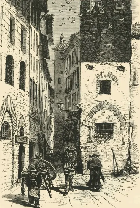 Framed Print : Dantes House, Florence, 1890. Creator: Unknown Framed Print : Dantes House, Florence, 1890. Creator: Unknown