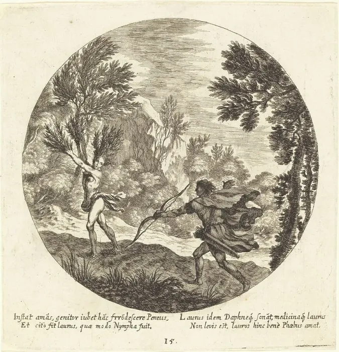 Framed Print : Daphne Turning to a Laurel, 1665. Creator: Georg Andreas Wolfgang Framed Print : Daphne Turning to a Laurel, 1665. Creator: Georg Andreas Wolfgang