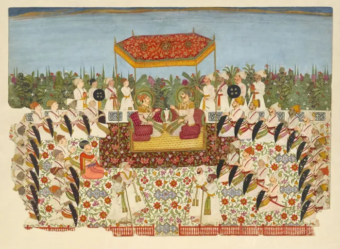 Framed Print : Darbar Mirza Maharai Lakhpatiji, 1750. Creator: Unknown Framed Print : Darbar Mirza Maharai Lakhpatiji, 1750. Creator: Unknown