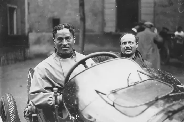 Framed Print : Dario Resta at the wheel of a Sunbeam, c1920s Framed Print : Dario Resta at the wheel of a Sunbeam, c1920s