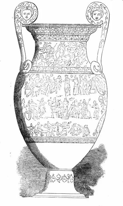 Framed Print : The Darius Vase, found at Canosa, 1857. Creator: Unknown