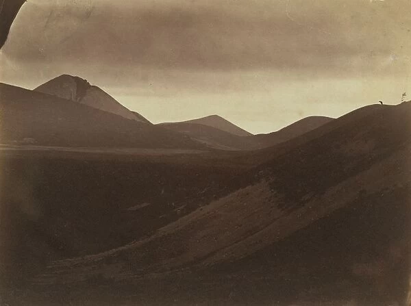 Dark Landscape with Hills, c. 1857. Creator: Frank Chauvassaignes (French)