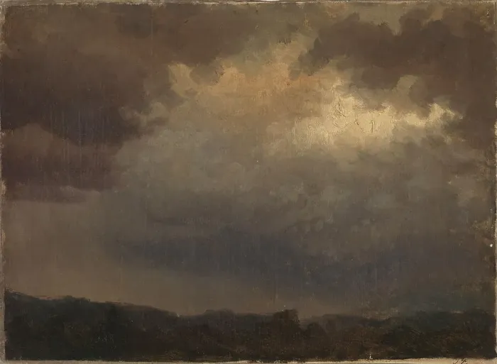 Framed Print : Dark Sky, rehearsal, 1854. Creator: Werner Holmberg Framed Print : Dark Sky, rehearsal, 1854. Creator: Werner Holmberg