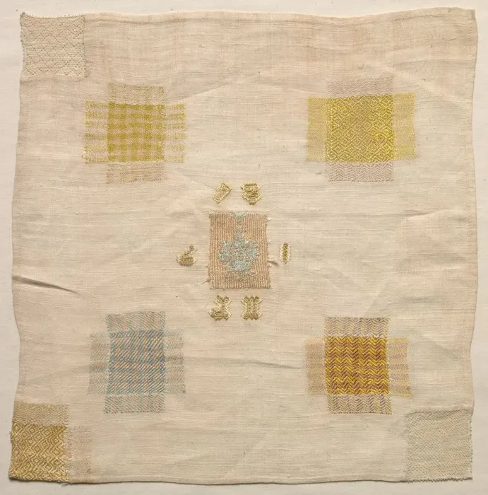 Framed Print : Darning Sampler, 1784. Creator: Unknown Framed Print : Darning Sampler, 1784. Creator: Unknown