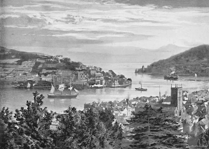 Framed Print : Dartmouth, c1896. Artist: J Smale & Son Framed Print : Dartmouth, c1896. Artist: J Smale & Son