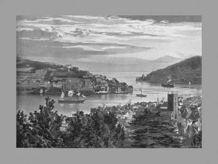 Framed Print : Dartmouth, c1900. Artist: J Smale & Son Framed Print : Dartmouth, c1900. Artist: J Smale & Son