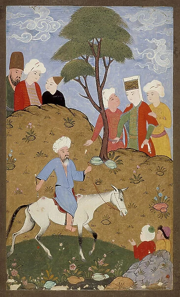 Darvish or Shaykh on a Mule, between c1575 and c1585. Creator: Unknown