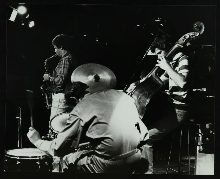 Framed Print : The Daryl Runswick Quartet in concert at The Stables, Wavendon, Buckinghamshire, 1981 Framed Print : The Daryl Runswick Quartet in concert at The Stables, Wavendon, Buckinghamshire, 1981