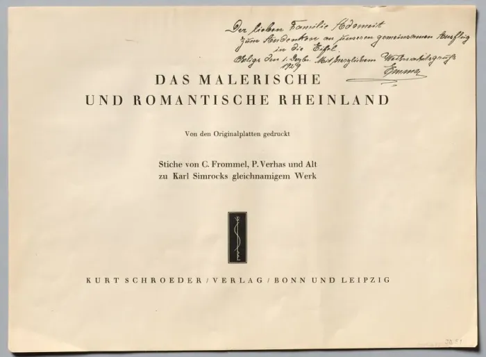 Framed Print : Das Malerische und Romantische Rheinland, 1928 Framed Print : Das Malerische und Romantische Rheinland, 1928