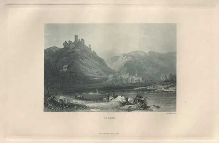 Framed Print : Das Malerische und Romantische Rheinland: Cochem, 1928. Creator: Henry Winkles (British Framed Print : Das Malerische und Romantische Rheinland: Cochem, 1928. Creator: Henry Winkles (British