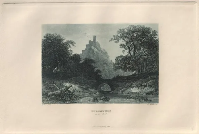 Framed Print : Das Malerische und Romantische Rheinland: Ehrenburg an der Mosel, 1928. Creator: Henry Winkles Framed Print : Das Malerische und Romantische Rheinland: Ehrenburg an der Mosel, 1928. Creator: Henry Winkles