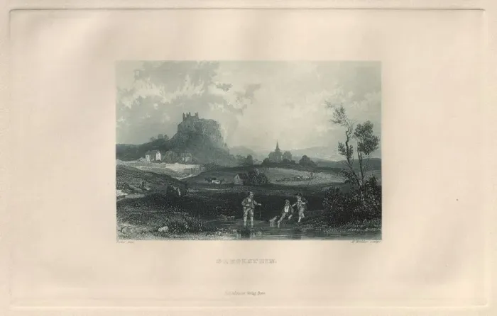 Framed Print : Das Malerische und Romantische Rheinland: Gerolstein, 1928. Creator: Henry Winkles (British Framed Print : Das Malerische und Romantische Rheinland: Gerolstein, 1928. Creator: Henry Winkles (British