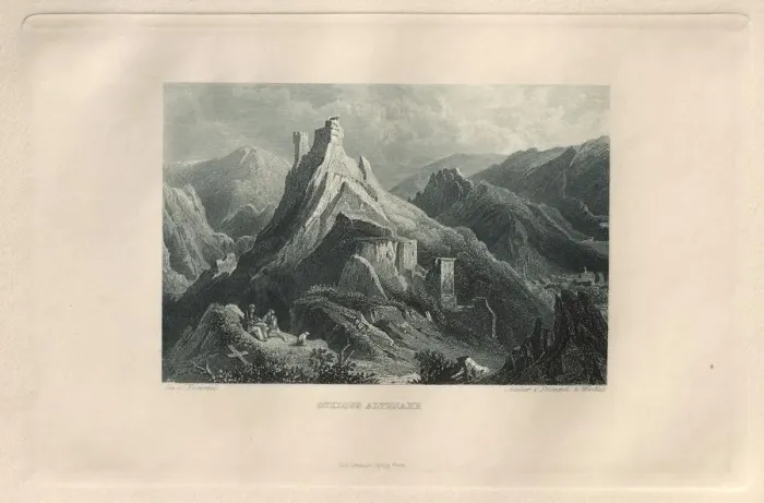 Framed Print : Das Malerische und Romantische Rheinland: Schloss Altenahr, 1928. Creator: Henry Winkles (British Framed Print : Das Malerische und Romantische Rheinland: Schloss Altenahr, 1928. Creator: Henry Winkles (British