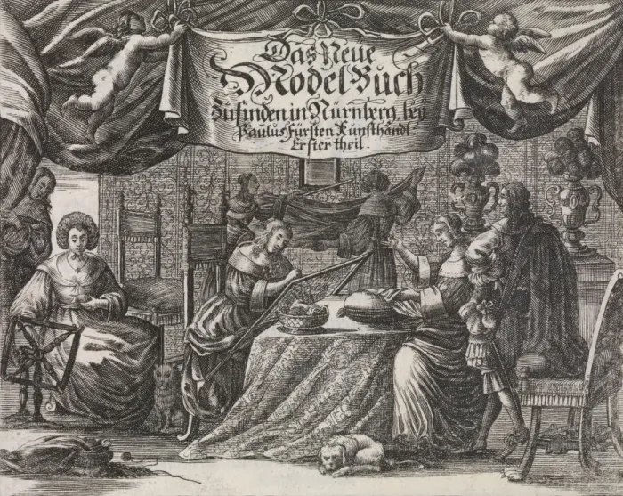 Framed Print : Das Neüe Modelbuch... Erster Theil, ca. 1660. Creator: Rosina Helena Fürst Framed Print : Das Neüe Modelbuch... Erster Theil, ca. 1660. Creator: Rosina Helena Fürst