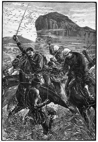 The dash with the colours, Battle of Isandlwana, Anglo-Zulu War, 22 January 1879, (1900)