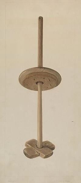 Dasher for Butter Churn, 1935  /  1942. Creator: Clyde L. Cheney