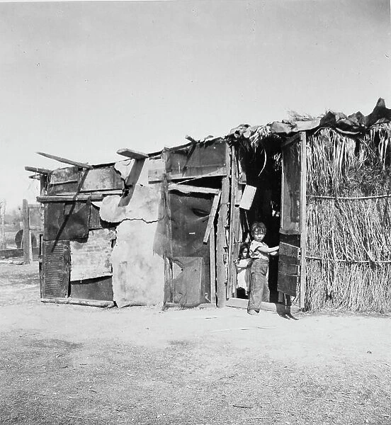 Date picker's home, Coachella Valley, California, 1935. Creator: Dorothea Lange