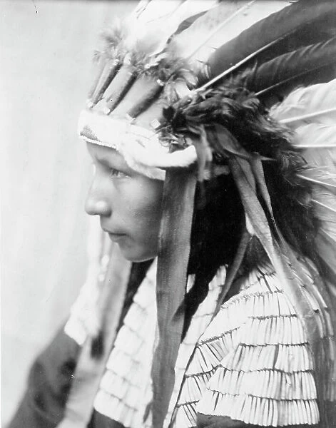 The Daughter of Bad Horse (profile), c1905. Creator: Edward Sheriff Curtis