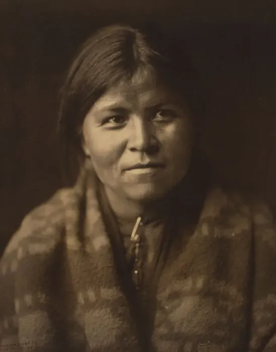 Framed Print : The daughter of the desert-Navaho, c1904. Creator: Edward Sheriff Curtis Framed Print : The daughter of the desert-Navaho, c1904. Creator: Edward Sheriff Curtis