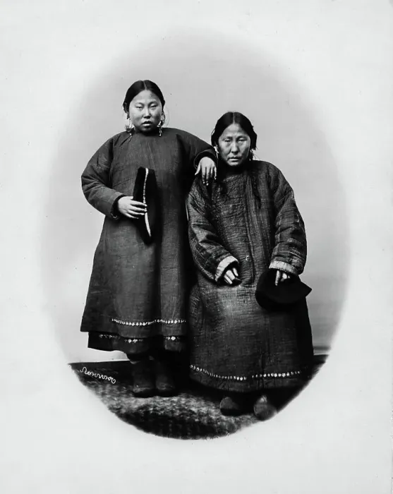 Framed Print : Daughter and mother, Gilyak, 1865-1871. Creator: VV Lanin
