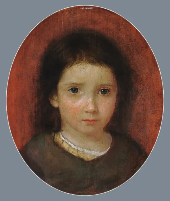 Framed Print : Daughter of William Page (Possibly Anne Page), ca. 1837-38. Creator: William Page Framed Print : Daughter of William Page (Possibly Anne Page), ca. 1837-38. Creator: William Page