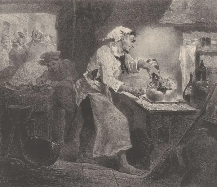 Framed Print : The Daughters of the Devil, ca. 1848-62. Creator: Celestin Nanteuil Framed Print : The Daughters of the Devil, ca. 1848-62. Creator: Celestin Nanteuil