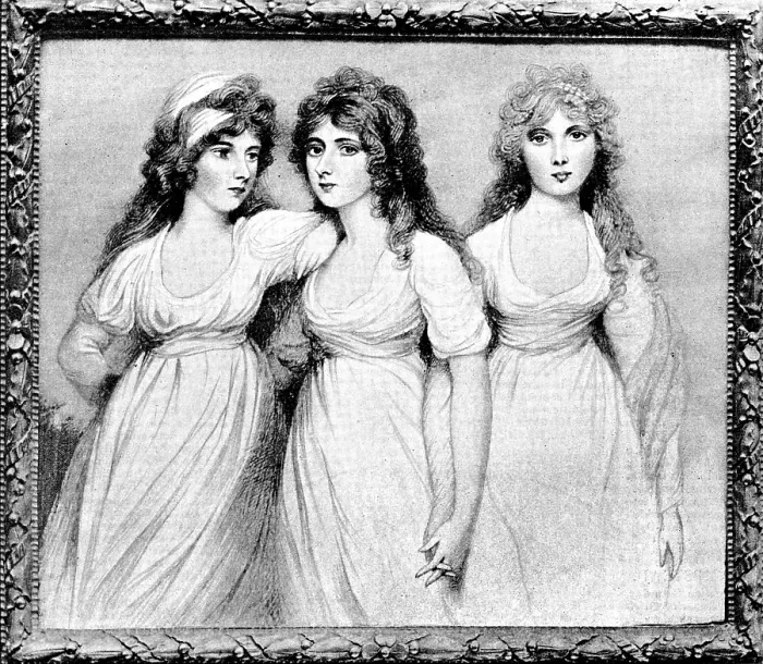 Framed Print : Daughters of the first Lord North Wick, painted by Andrew Plimer, 1890. Creator: Unknown Framed Print : Daughters of the first Lord North Wick, painted by Andrew Plimer, 1890. Creator: Unknown