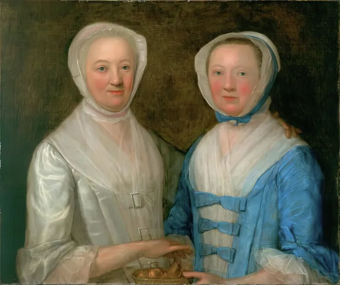 Framed Print : Two Daughters of George Alexander, Advocate, 1740s. Creator: John Alexander Framed Print : Two Daughters of George Alexander, Advocate, 1740s. Creator: John Alexander